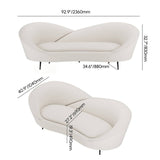 Organic Freeform Curved Sofa for Living Room