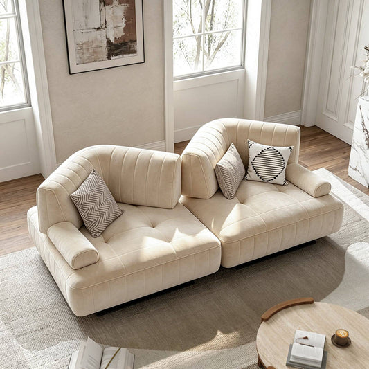 Modular Sectional Sofa  with Metal Legs for Living Room