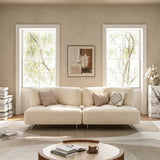 Modular Sectional Sofa  with Metal Legs for Living Room