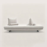 Minimalist  Armless Fabric Sofa with Decor Pillows