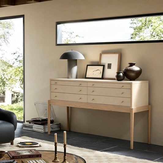 Minimalist  Sideboard Storage Cabinet  with 6 Drawers