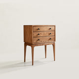 Mid-Century Nightstand with Tapered Angled Legs