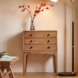 Mid-Century Nightstand with Tapered Angled Legs