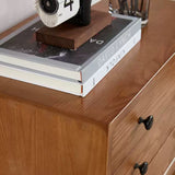 Mid-Century Nightstand with Tapered Angled Legs