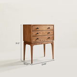 Mid-Century Nightstand with Tapered Angled Legs