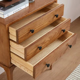 Mid-Century Nightstand with Tapered Angled Legs