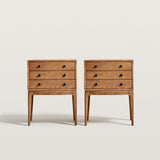 Mid-Century Nightstand with Tapered Angled Legs