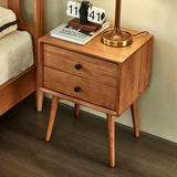 Mid-Century Nightstand with Tapered Angled Legs