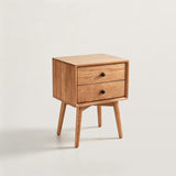 Mid-Century Nightstand with Tapered Angled Legs