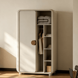 Modern Wardrobe with Sliding Doors and Curved Corners