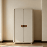 Modern Wardrobe with Sliding Doors and Curved Corners