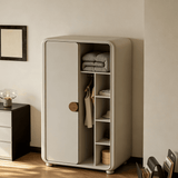 Modern Wardrobe with Sliding Doors and Curved Corners