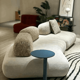 Modular Fabric Sofa with Irregular Shape for Living Room