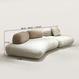 Modular Fabric Sofa with Irregular Shape for Living Room