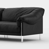 2-Seater Minimalist Sofa with Exposed Metal Frame