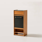 Modern Entryway Shoe Cabinet with Perforated Doors