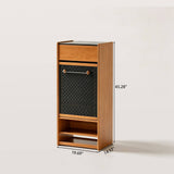 Modern Entryway Shoe Cabinet with Perforated Doors