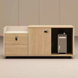 Mobile File Cabinet with Compartment and Drawers