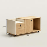 Mobile File Cabinet with Compartment and Drawers