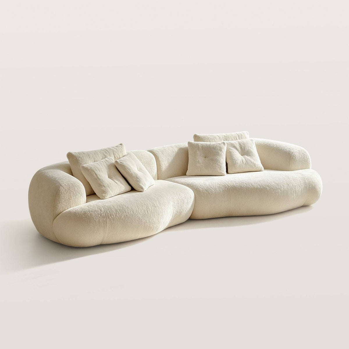 Mocular Sectonal Sofa with Organic Shape for Living Room