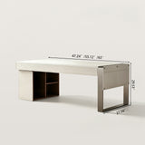 Modern Computer Desk with Under-Desk Storage Shelves