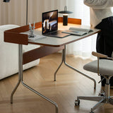 Modern Computer Desk with Tubular Metal Legs