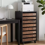 Mobile File Cabinet with Multiple Drawers for Home Office