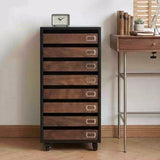 Mobile File Cabinet with Multiple Drawers for Home Office