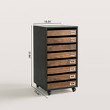 Mobile File Cabinet with Multiple Drawers for Home Office