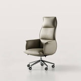 High-Back Executive Office Chair with Metal Base