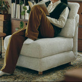 Modern Lounge Sofa with Detachable Legs for Floor Tatami Mode