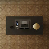 Modern Asymmetrical Computer Desk with Sleek Metal Legs