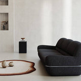 Modern Sofa with Stainless Steel Trim for Living Room