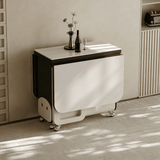 Modern Extendable Dining Table with Wheels