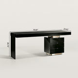 Modern Office Desk with Hidden Storage for Home Office