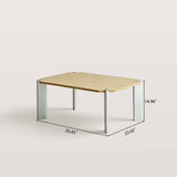 Modern Coffee Table with Meal Legs for Living Room