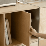 Modular Storage Cabinet with Drawers and Shelves