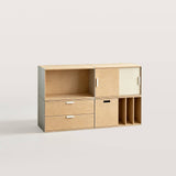 Modular Storage Cabinet with Drawers and Shelves