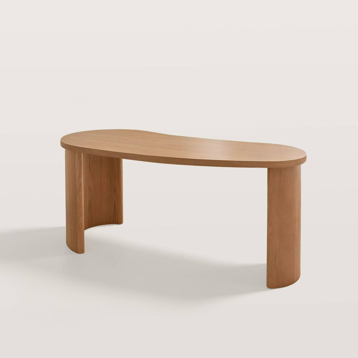 Organic Office Desk with Curved Legs for Home Office