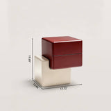 Modern Asymmetrical Nightstand with 2 Drawers