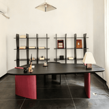Modern Asymmetrical Desk with Sculptural Base