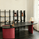 Modern Asymmetrical Desk with Sculptural Base