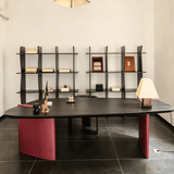 Modern Asymmetrical Desk with Sculptural Base