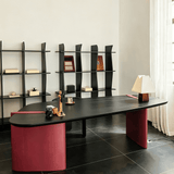Modern Asymmetrical Desk with Sculptural Base