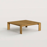 Outdoor Coffee Table with Wood Frame for Backyard