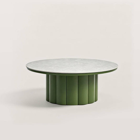 Modern Outdoor Coffee Table with Sintered Stone Top