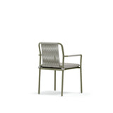 Modern Outdoor Dining Chair with Metal Frame