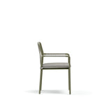 Modern Outdoor Dining Chair with Metal Frame