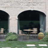 Modern Outdoor Dining Chair with Metal Frame