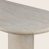 Modern Outdoor Dining Table with Double Pedestal Base